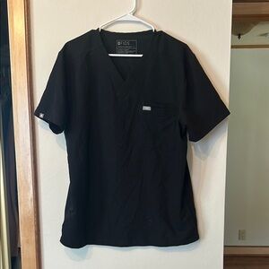 Figs Black Short Sleeve Tee for Medical Professionals